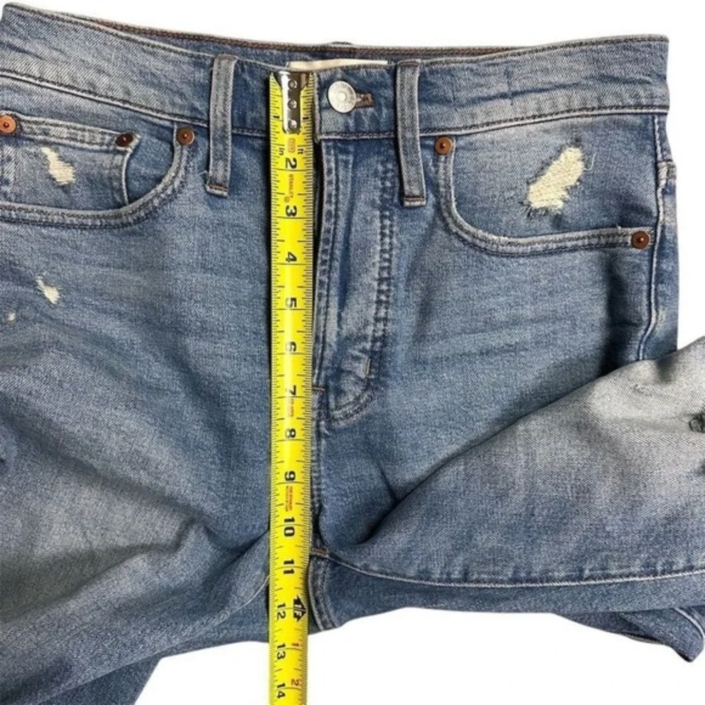 Madewell Women's Perfect Vintage Jean Size 25 Blue‎ Distressed Denim High Rise